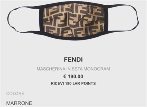 mascherina fendi seta|FENDI .